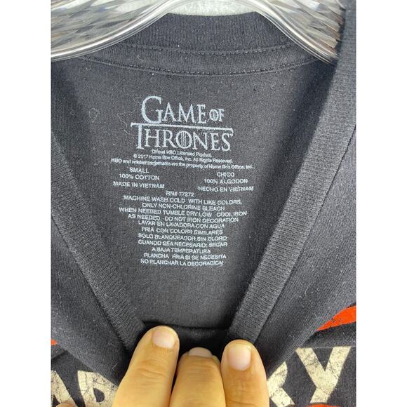 Game of Thrones T Shirt Women's Size S Black House Targaryen Short Sleeve Tee - Picture 2 of 6